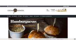 Desktop Screenshot of cocinaparanovatosentiemposdecrisis.com